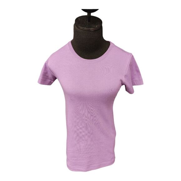 GIRLS LT. PURPLE SHORT SLEEVE T SHIRT - Picture 1 of 5